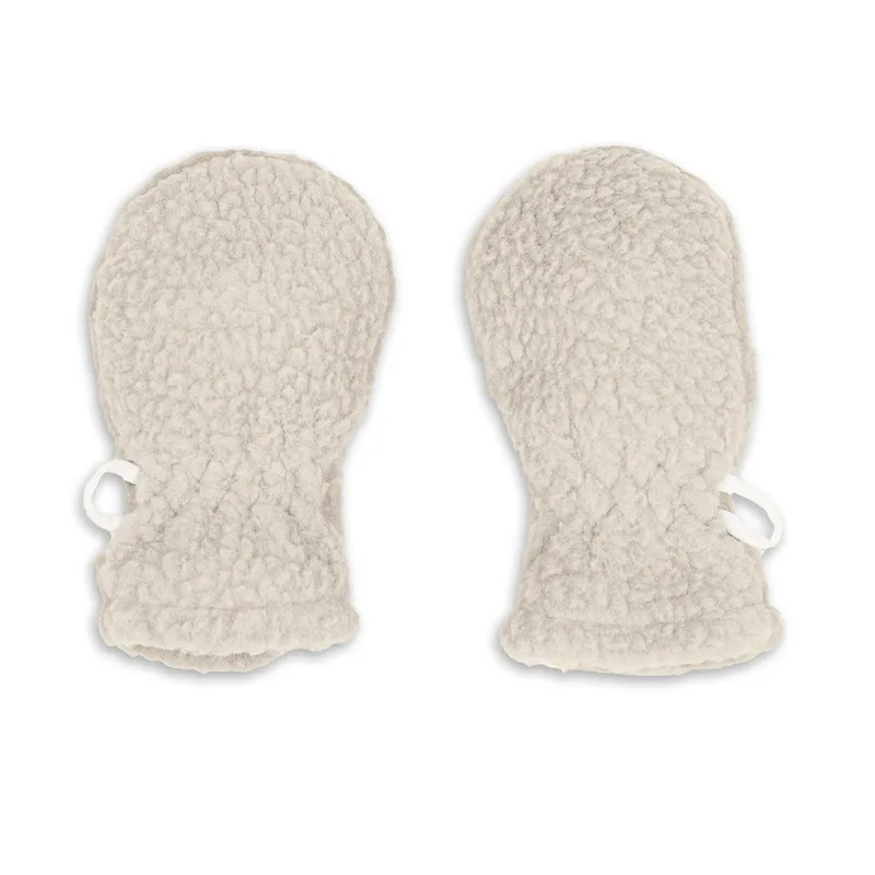 Lodger Fäustlinge - Teddy Fleece - Birch - 0-12 Monate