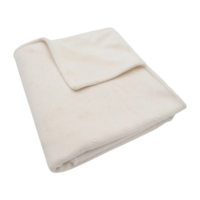 Jollein Cosy Knit - Bettdecke - 100 x 150 cm - Velvet - Ivory