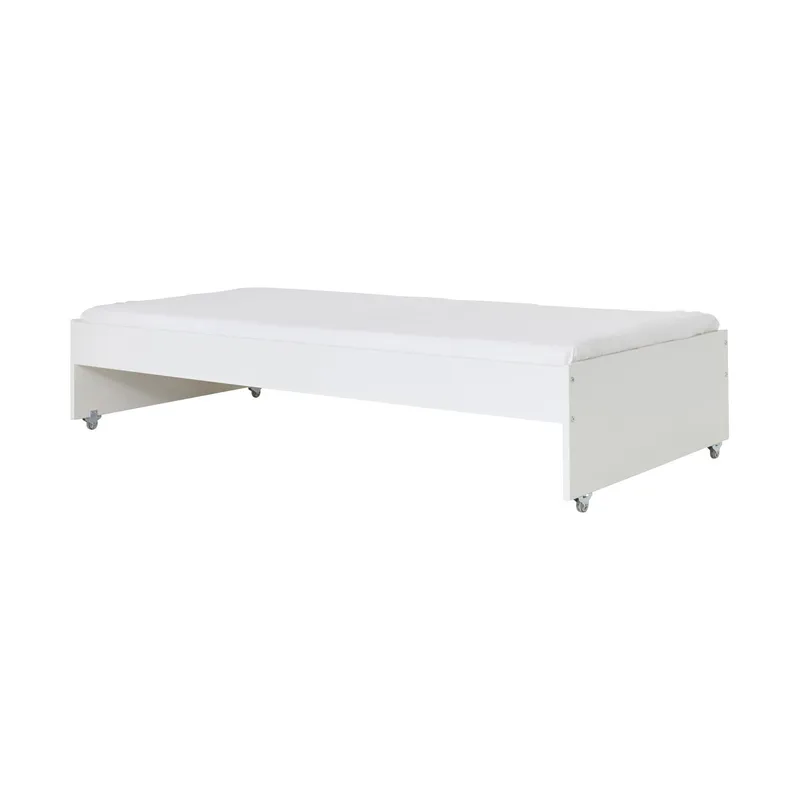 Manis-h Ausziehbett mit 4 Möbelfüßen – 90 x 190 cm – 90x190 cm - Snow-White