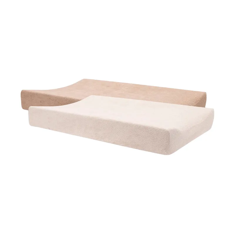 Jollein Wickelunterlagenbezug - Frottee- Blush/Wild Rose - 2 Stück - 50 x 70 cm