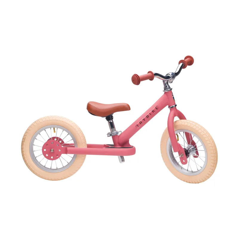 Trybike Steel Vintage Laufrad - Pink Matt