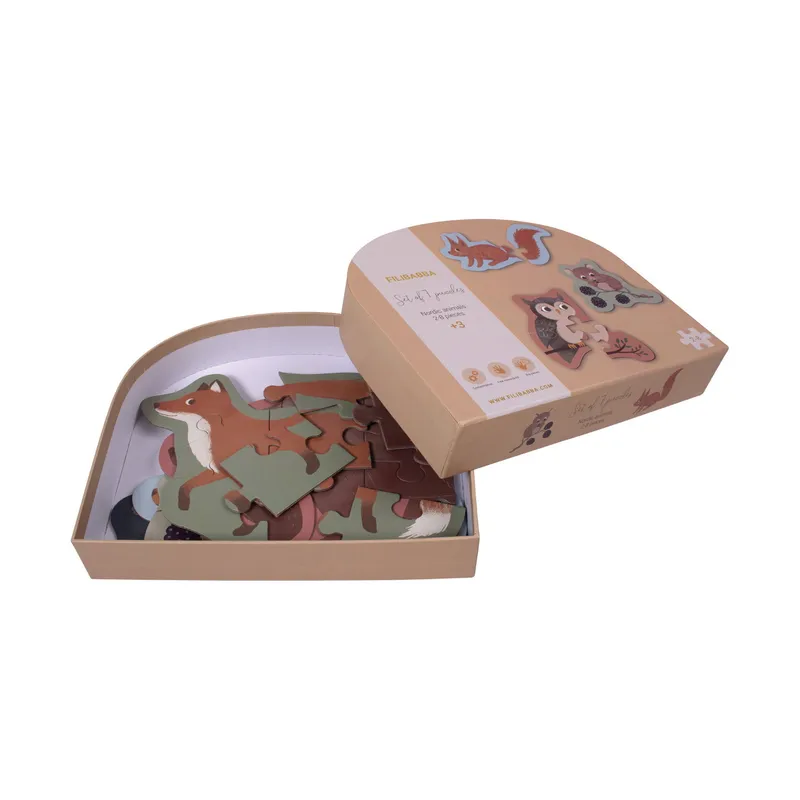 Filibabba Nordic Animals 7-in-1 Puzzle