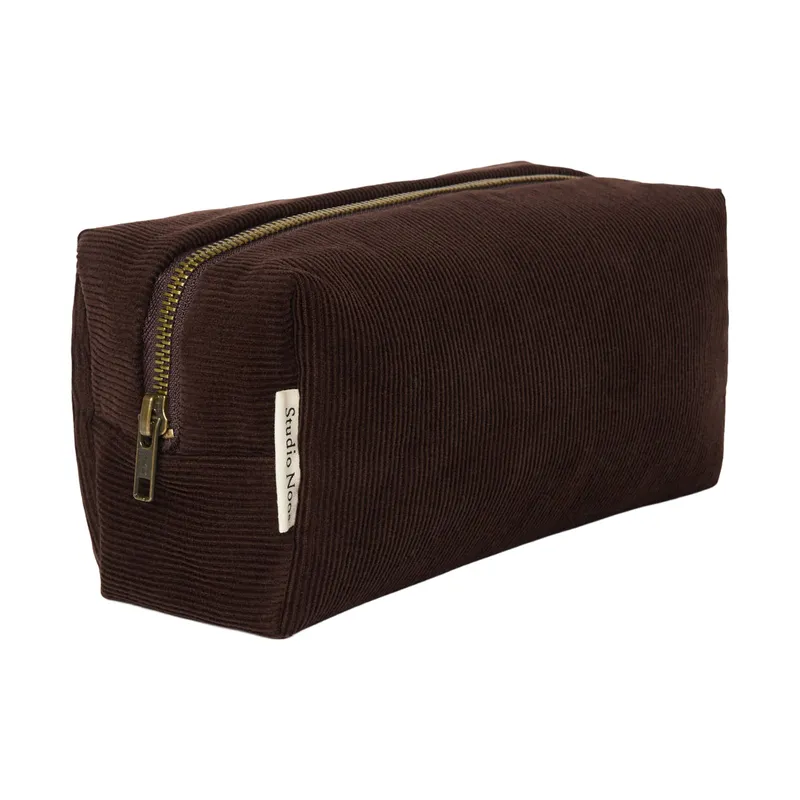 Studio Noos Rib Puffy Etui - Dark Brown