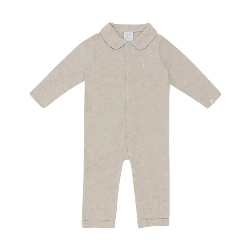 Klein Baby Polo Strampler - Gr. 56 - Beige Melange