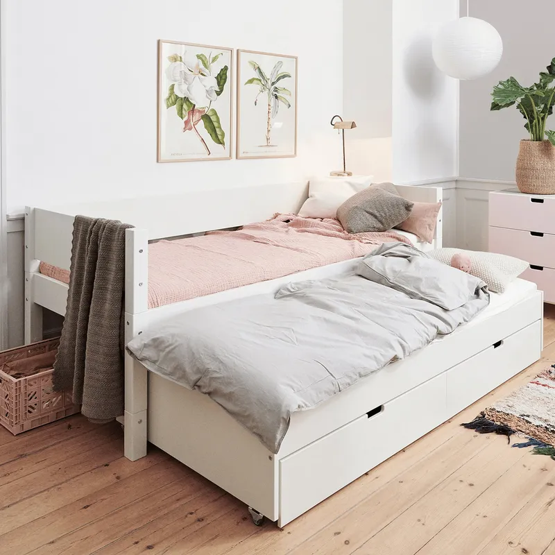 Manis-h Kombibett mit Lattenrost und Schubladen – LUNA – 90 x 200 cm