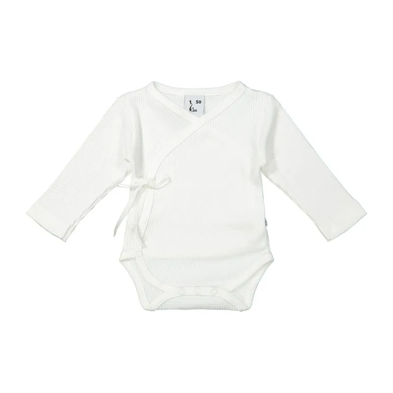 Klein Baby Wickelbody - Langarm - Gr. 44 - Off White