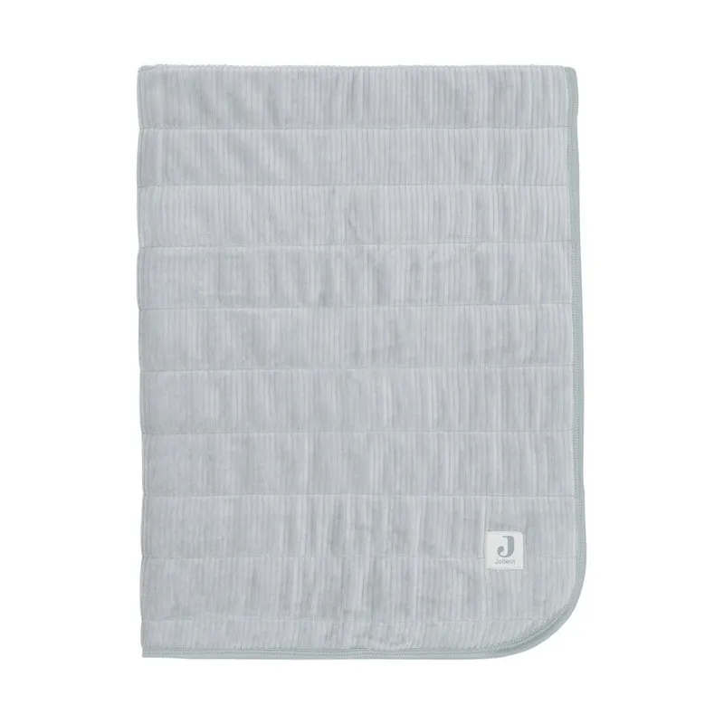 Jollein Babydecke 75 x 100 cm - Samt Ripp - Sea Green