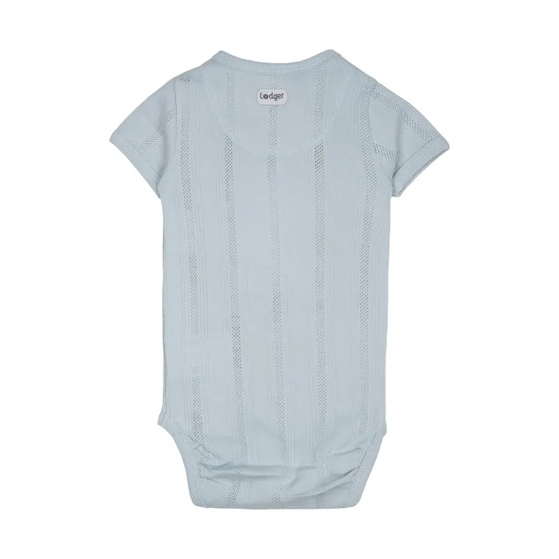Lodger Babybody Kurzarm - Pointelle - Größe 56 - Air