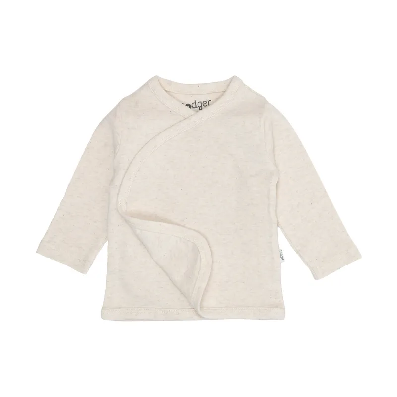 Lodger Wickelshirt - Melange - Größe 50 - Birch