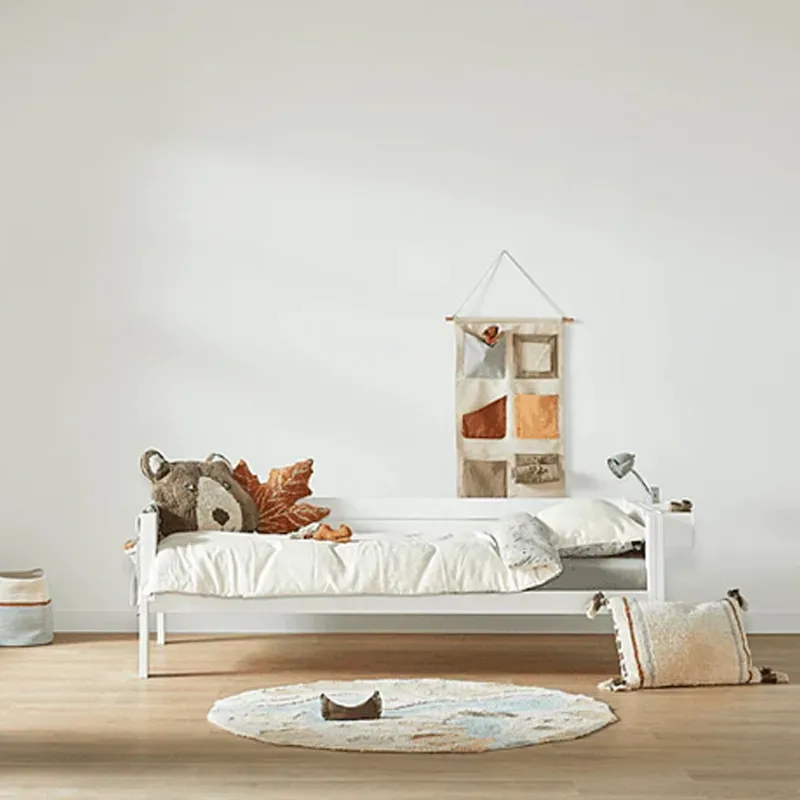 LIFETIME Einzelbett - Premium Lattenrost- 90x200 cm - White Wash