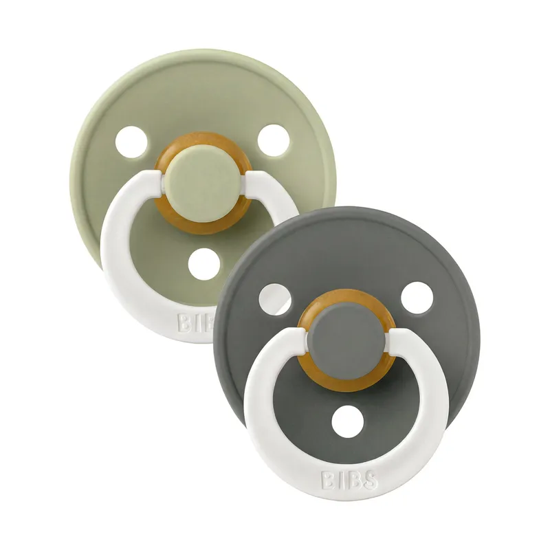 BiBs Glow In The Dark Fopspeen - Rond - 2 Stuks