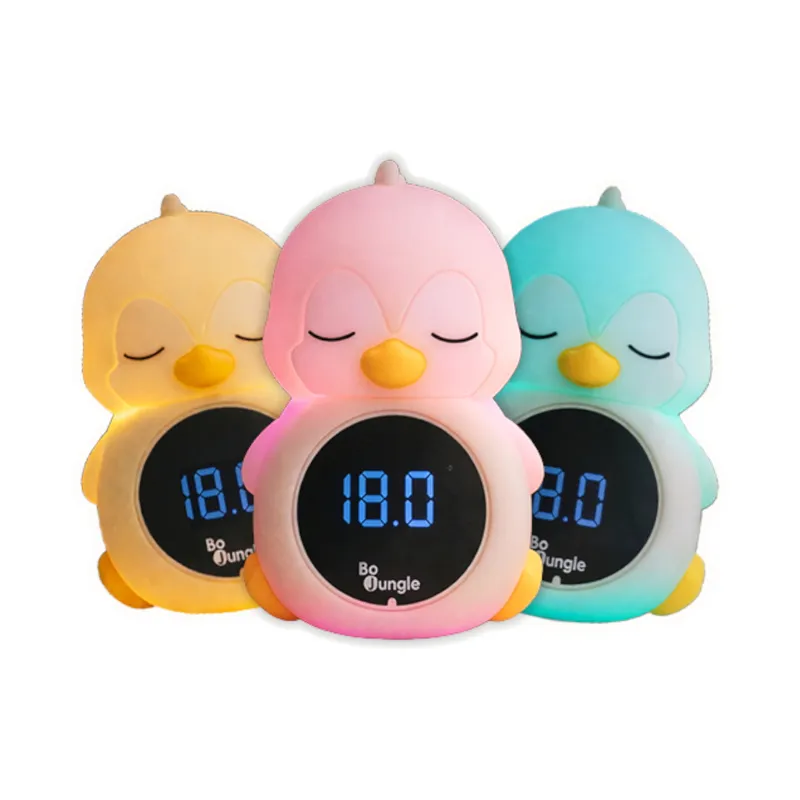 Bo Jungle 3-in-1 Bad- und Raumthermometer mit Nachtlicht - Pinguin