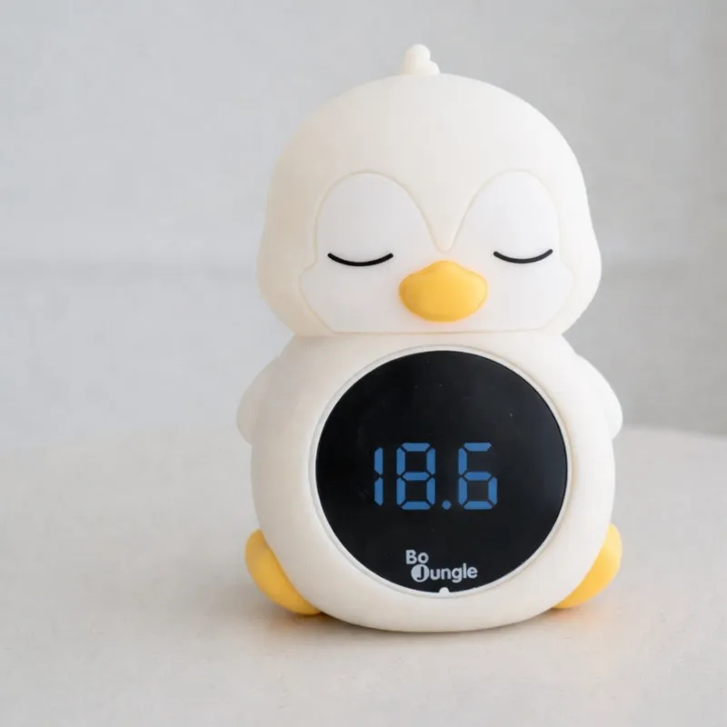 Bo Jungle 3-in-1 Bad- und Raumthermometer mit Nachtlicht - Pinguin