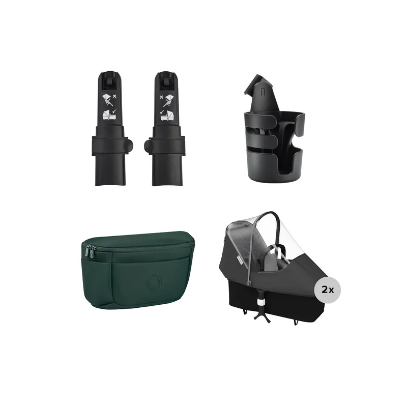 Bugaboo Donkey 6 Geschwisterkinderwagen - Essentiële Bundel