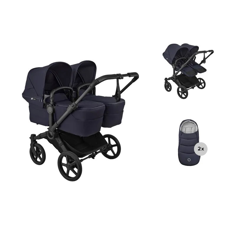 Bugaboo Donkey 6 Zwillingskinderwagen - Essentiële Bundel