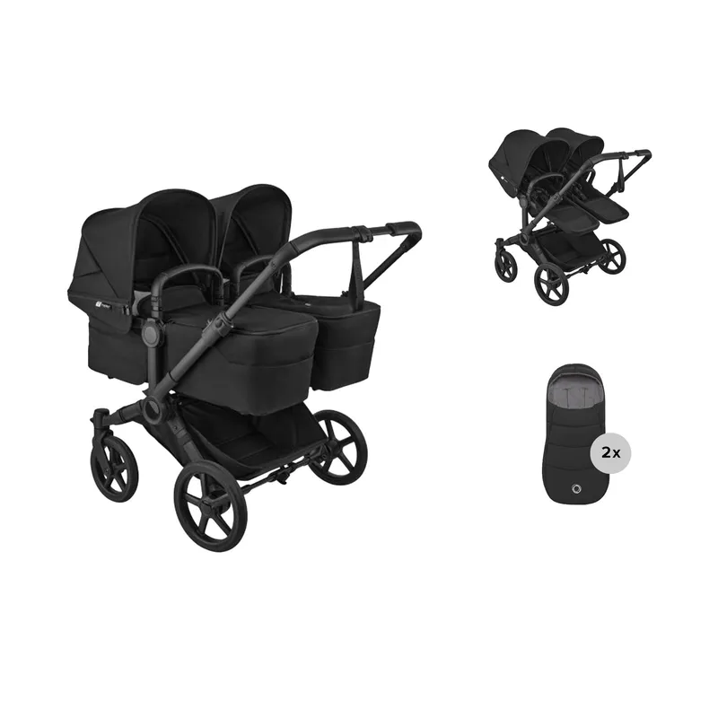Bugaboo Donkey 6 Zwillingskinderwagen - Essentiële Bundel