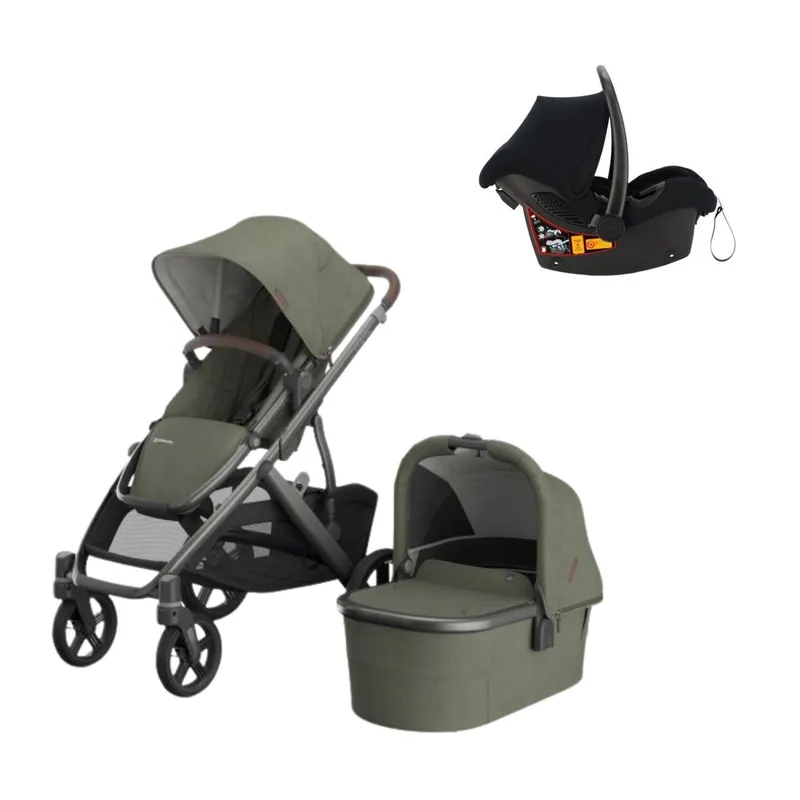 UPPAbaby Vista V3 Kinderwagen 3-in-1 - Evelyn| Kidsriver Kindersitz - Curve - Black