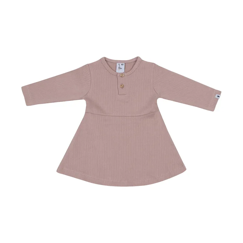 Klein Baby Kleid Ripp - Größe 74 - Fawn