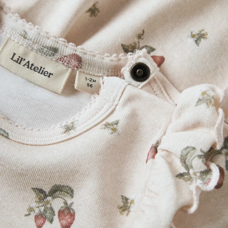 Lil' Atelier Kleid - Strawberry - Größe 74 - Morganite