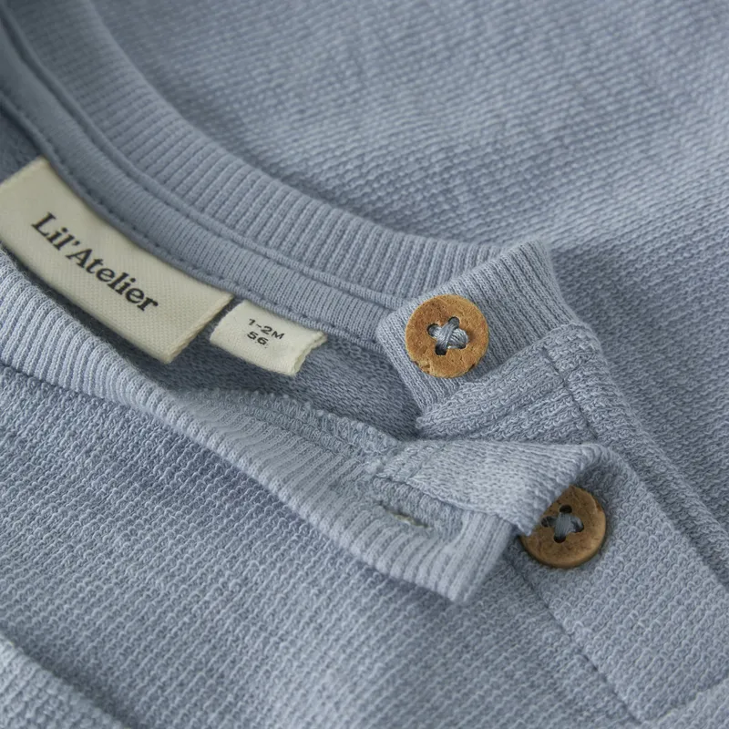 Lil' Atelier Sweatshirt - Dusty Blue - Größe 68