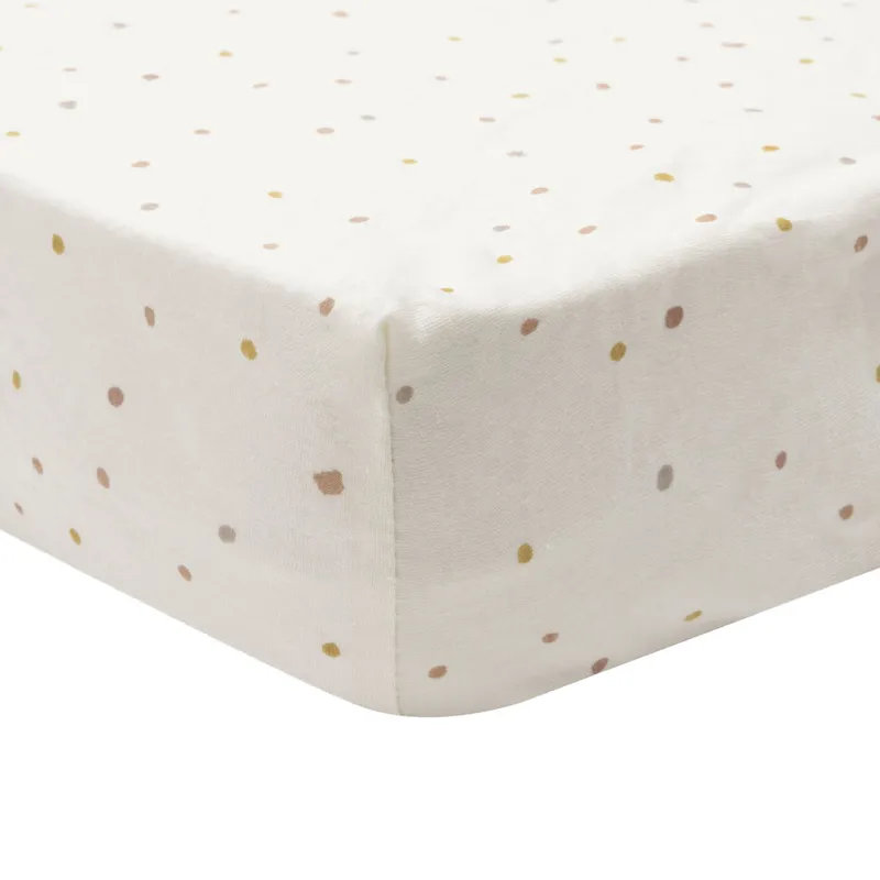 Jollein Spannbettlaken - Jersey - Kangaroots - 40/50 x 80/90 cm