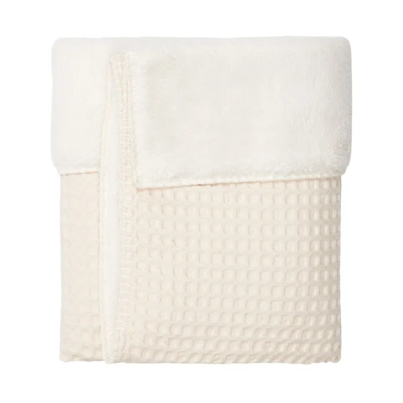 Koeka Oslo Teddy Bettdecke Waffel / Natural / Pebble