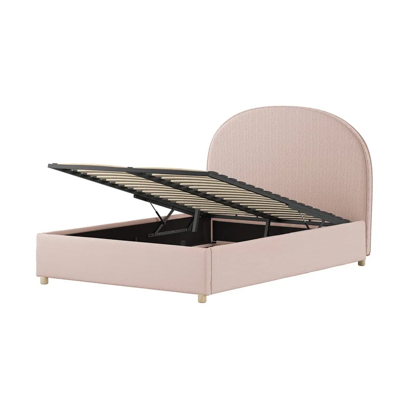 Vipack Bett - Moon Storage - 140 x 200 cm - Bouclé
