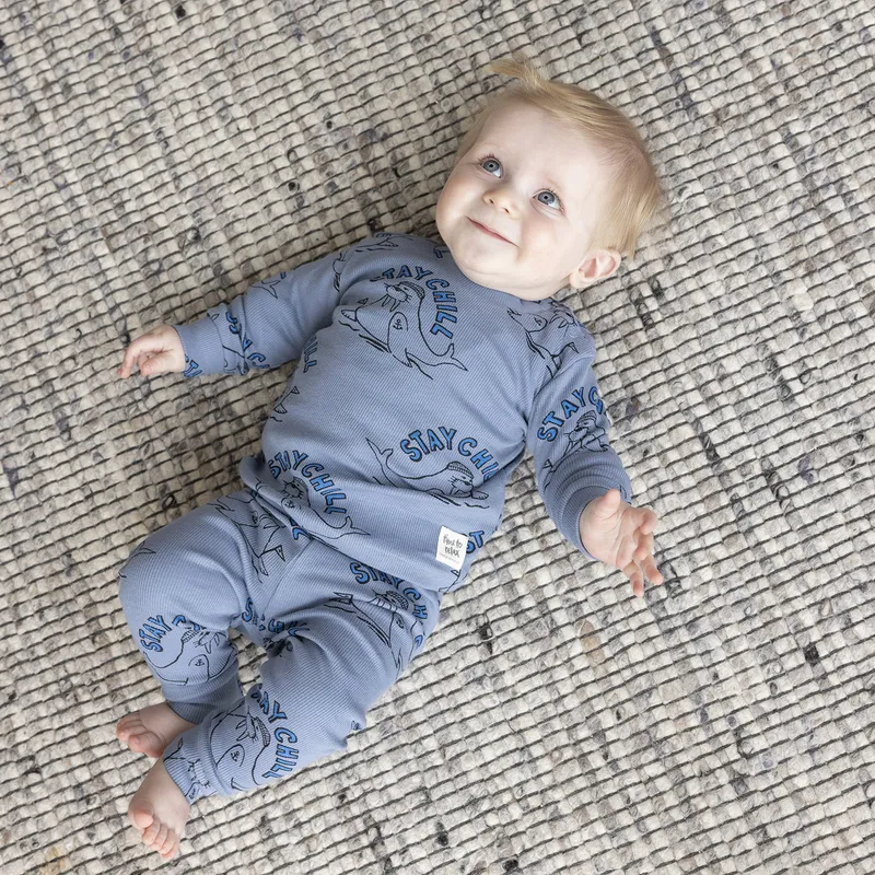 Feetje Willy Walrus Pyjama - Gr. 122- Blau