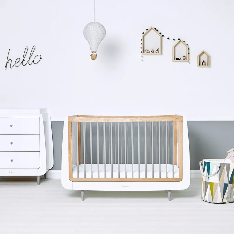 SnuzKot Skandi Babybett Grey