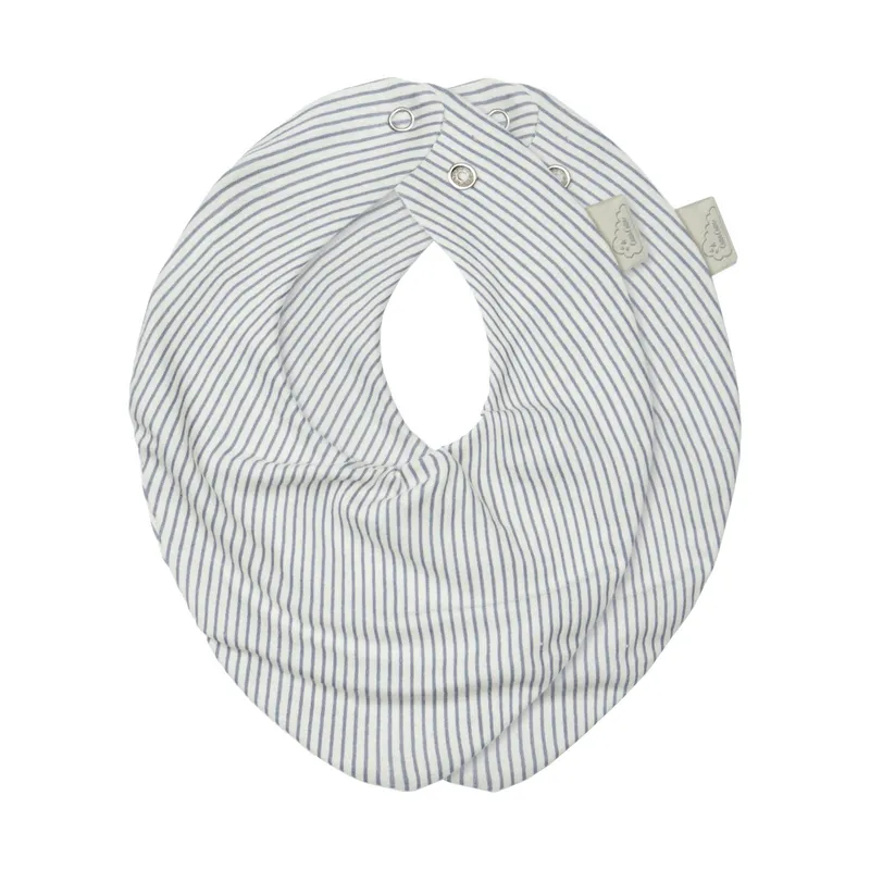 Cam Cam Copenhagen Bandana-Lätzchen, Jersey, 2er-Pack – Classic Stripes Blue