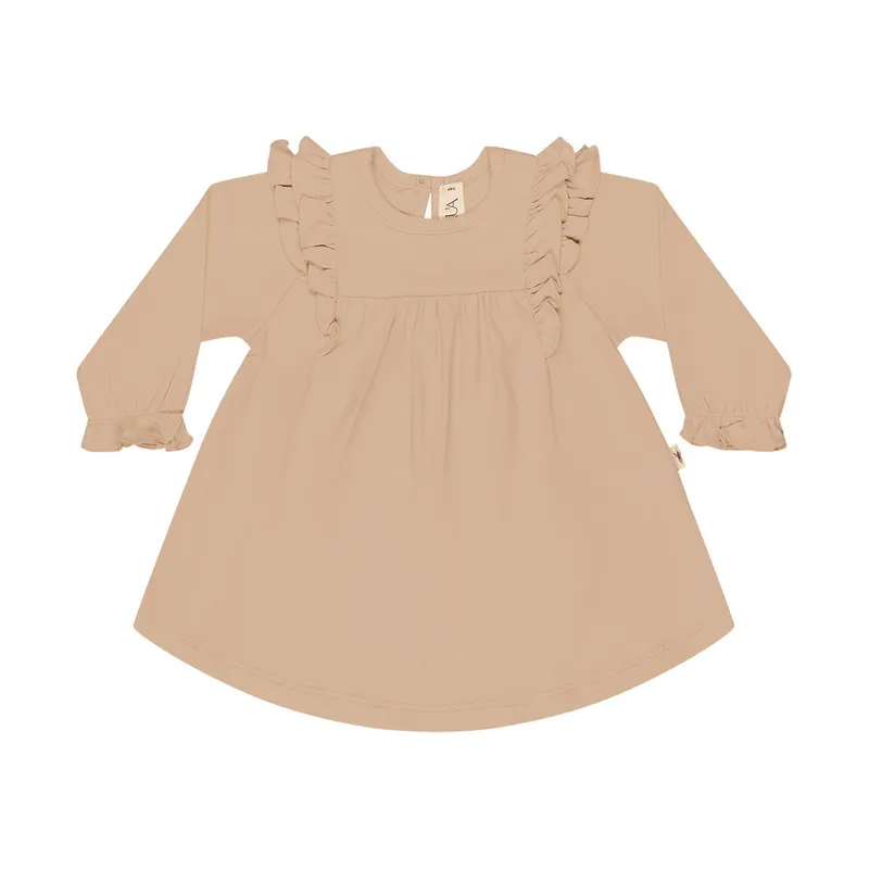 UAUA Angel Wings Kleid Lange Ärmel - 3-6 Monate - Rosado