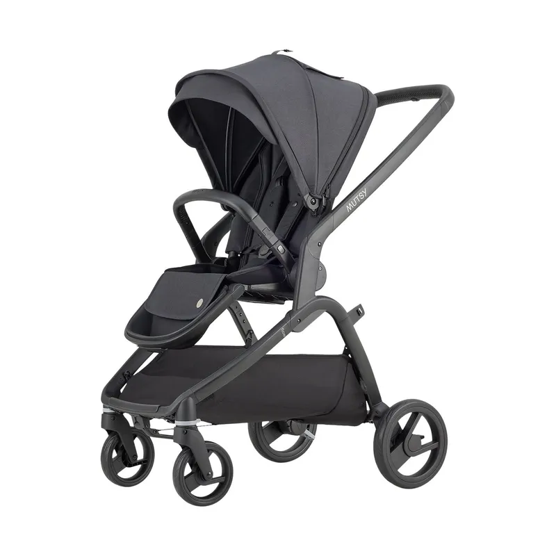 Mutsy Flow Kinderwagen - Black Frame - North Black