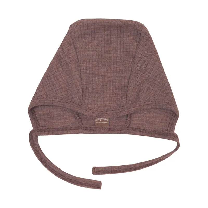 Smallstuff Babymütze – Größe 56 – Merinowolle - Rose Brown