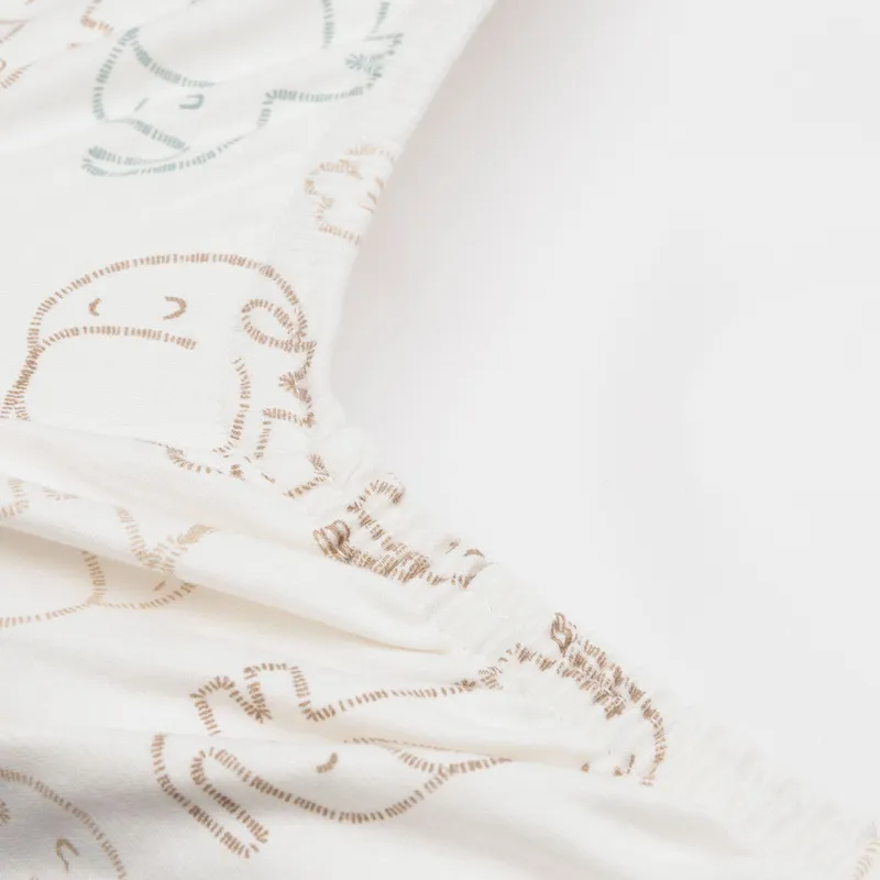 Jollein Wickelunterlagenbezug - Jersey - 50 x 70 cm - Elephant Tales