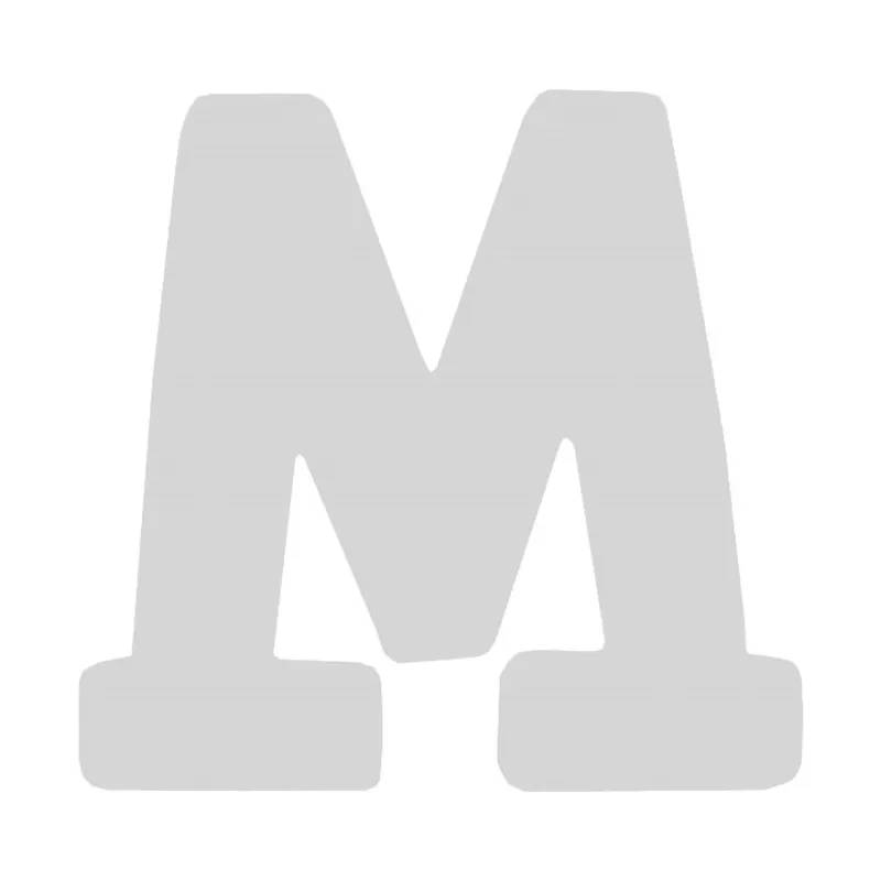 Wooden letter M  White 88050
