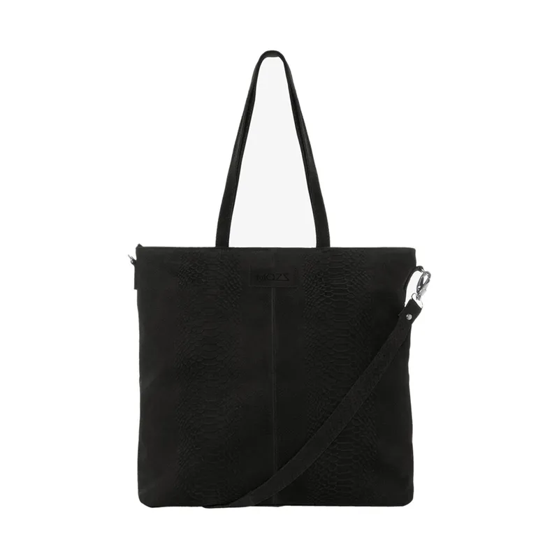 Mozz Bags Momsbag Snake Wickeltasche Black