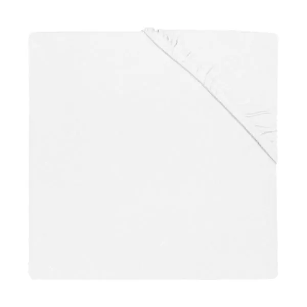 Puck Molton Spannbettlaken - White - 50x90 cm