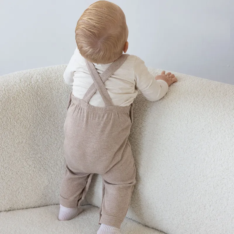 Feetje The Magic is in You Rippen Latzhose - Größe 50 - Taupe Melange