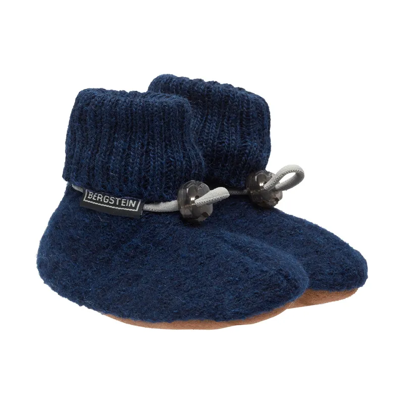 Bergstein Cozy Baby Hausschuhe - Gr. 16/17 - Dark Blue