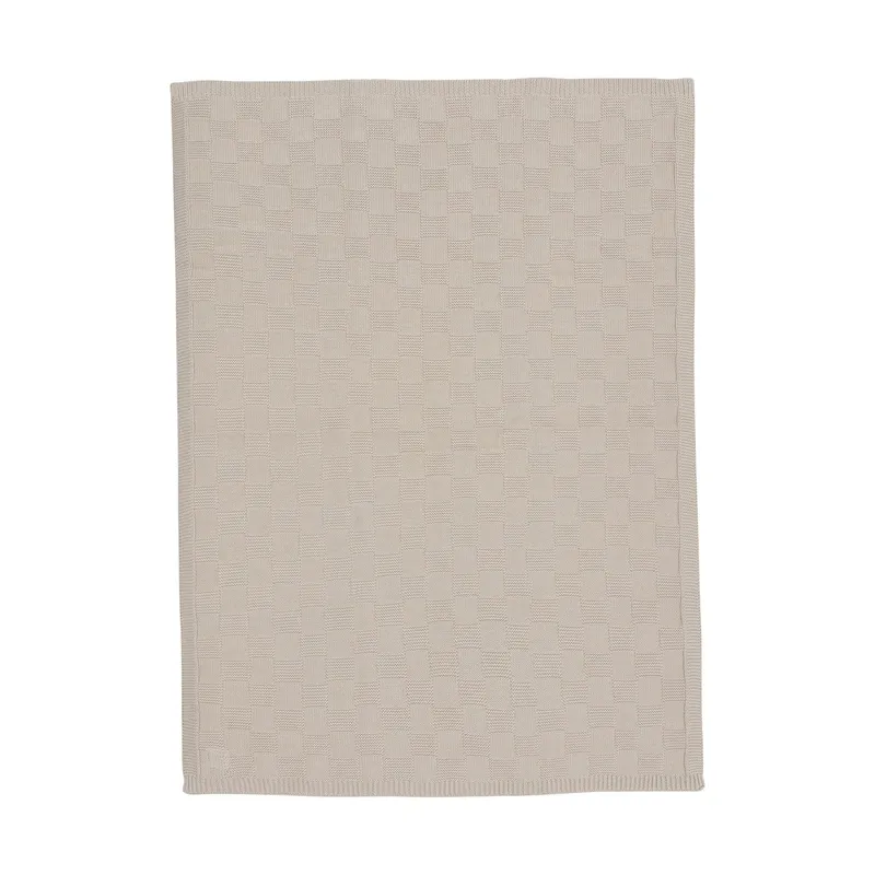 Jollein Bettdecke - Box Knit - 100 x 150 cm - Warm Sand