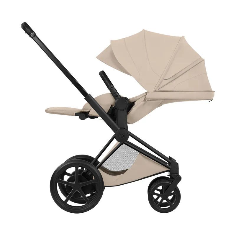 Cybex e-Priam 5 Style Kinderwagen 2-in-1 - Mattschwarzes Gestell