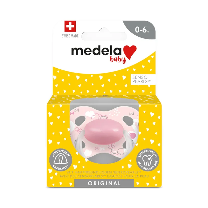 Medela Original Baby Schnuller Powdery Pink 0 – 6 Monate