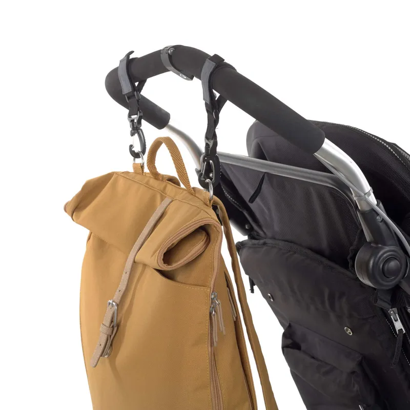Lässig Rolltop Wickelrucksack Curry