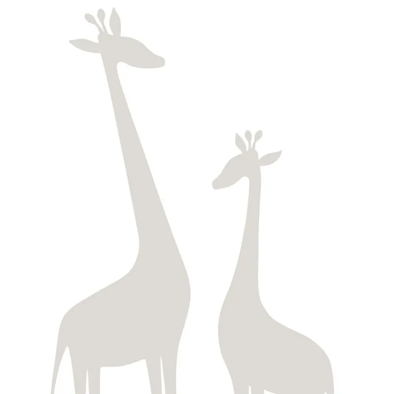 Estahome Giraffen Fototapete - 1,5 x 2,79 m - Warmes Grau