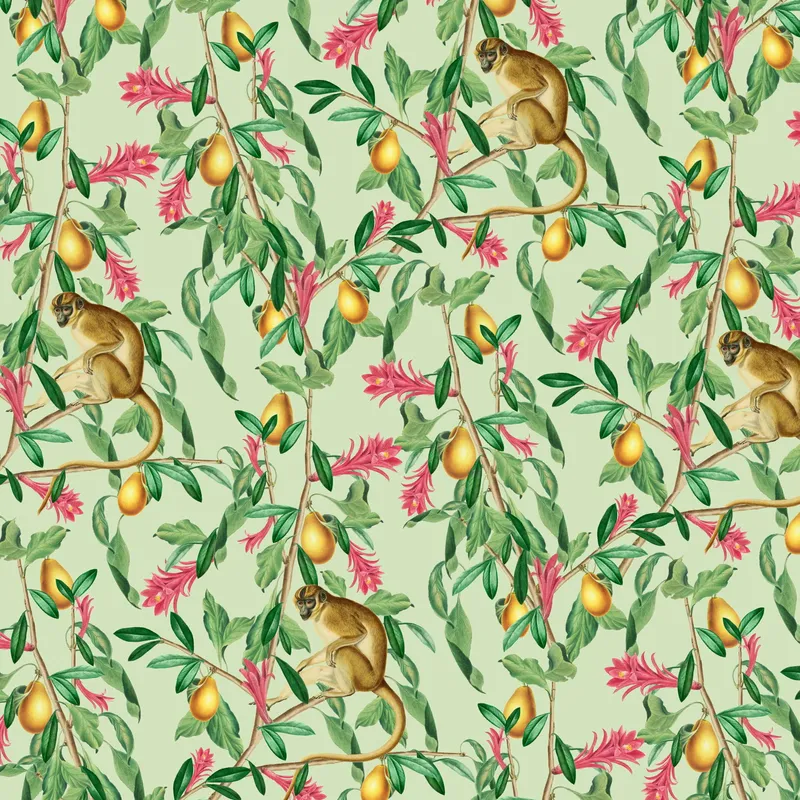 Creative Lab Amsterdam Tropical Monkey Tapete 300 x 280 cm
