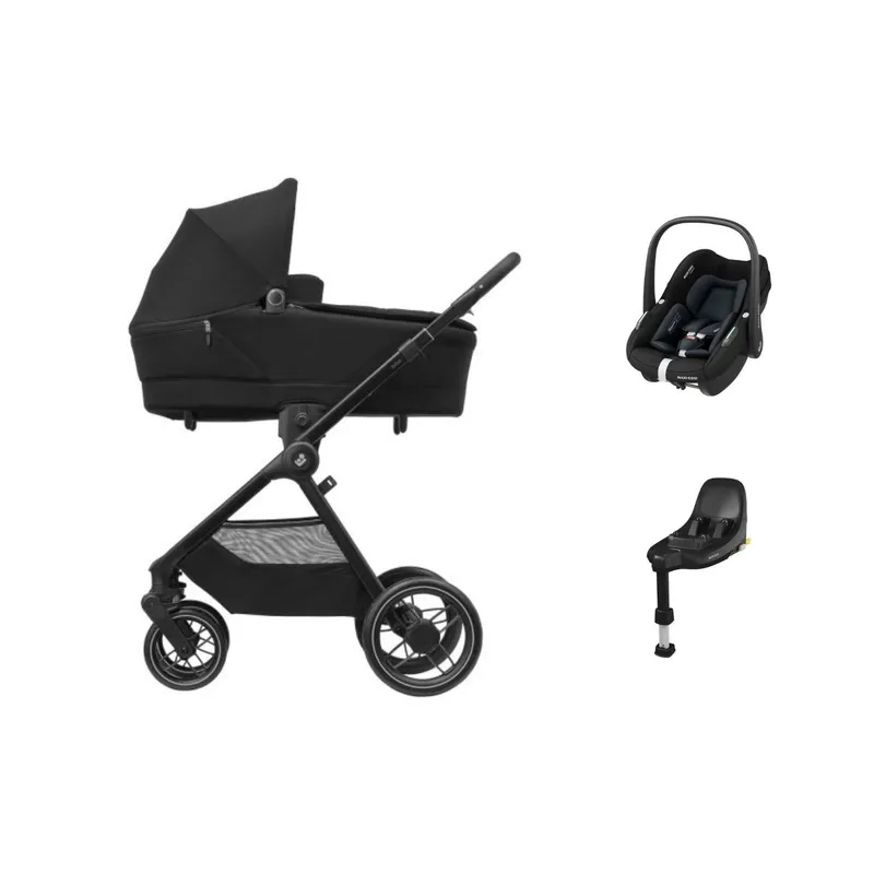 Maxi-Cosi Kinderwagen 4-in-1 - Oxford+ Twillic Black | Pebble S | FamilyFix S