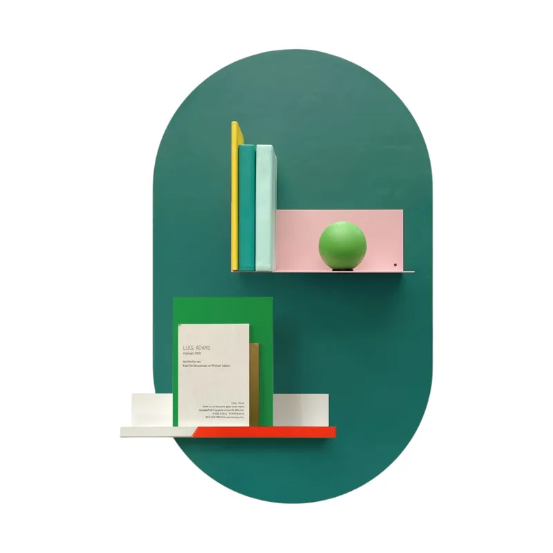 Groovy Magnets Ovaler Magnetaufkleber - Forest Green
