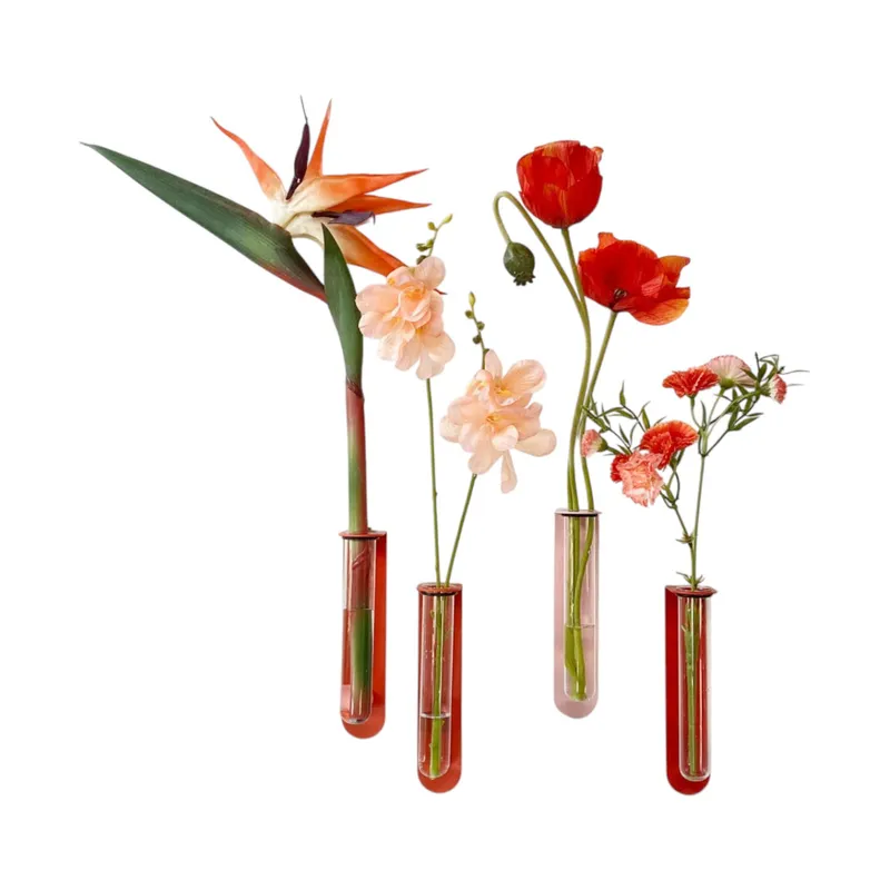 Groovy Magnets Magnetische Blumenvase - Mohnrot