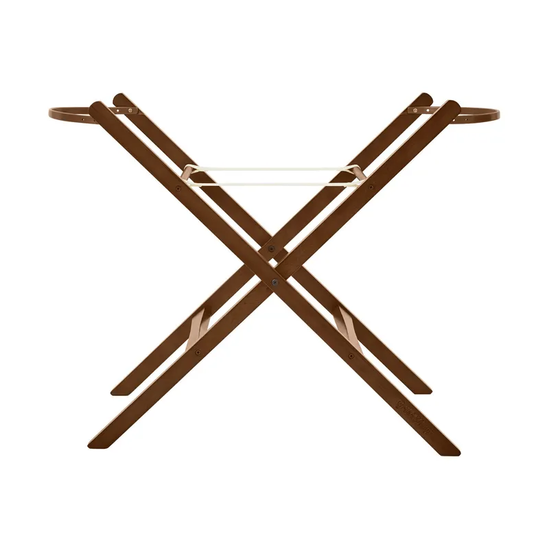 The Little Green Sheep Moses Basket Static Stand - Walnut