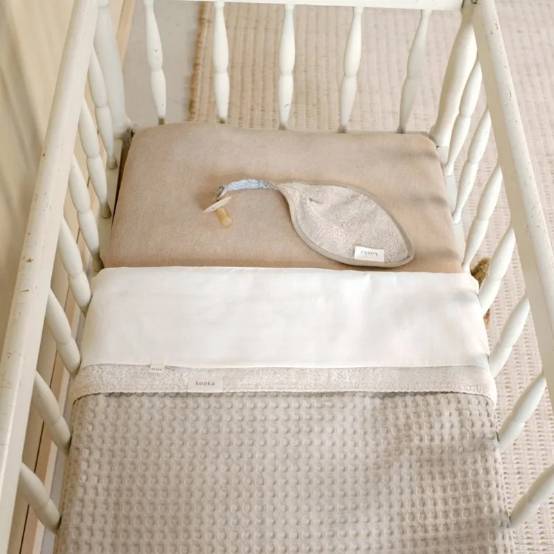 Koeka Oslo Babydecke Waffel/Teddy Sand/Pebble